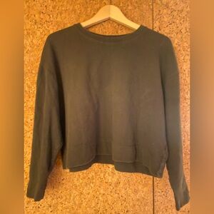 James Perse Cropped 100% Cotton Sweatshirt, Sz Women’s Medium